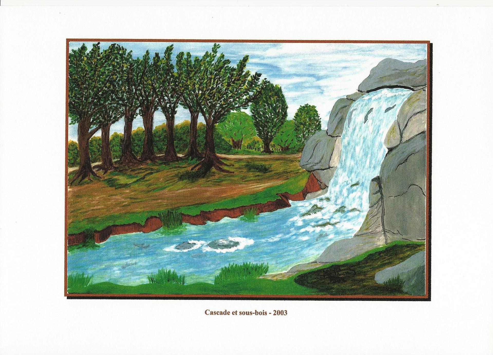5 2003 cascade sous bois